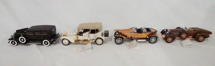 LOT OF 4 FRANKLIN MINT PRESICION MODEL CARS (1 of 2)