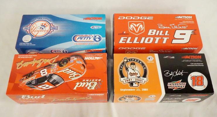 LOT OF 4 ACTION COLLECTABLES NASCAR MODEL CARS (1 of 4)