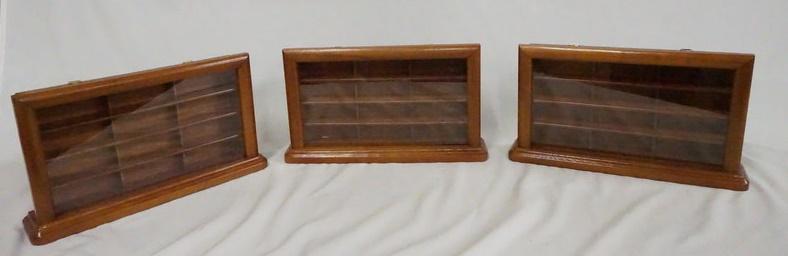 3 THOMAS PACCONI DISPLAY CASES FOR MODEL CARS (1 of 5)