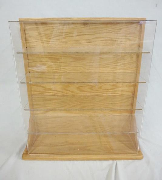 OAK DISPLAY CASE (1 of 2)