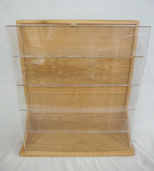 OAK DISPLAY CASE (1 of 2)