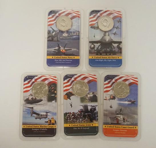 5 UNITED STATES MILITARY HALF DOLLAR SETS UNCIRCULATED (1 of 1)