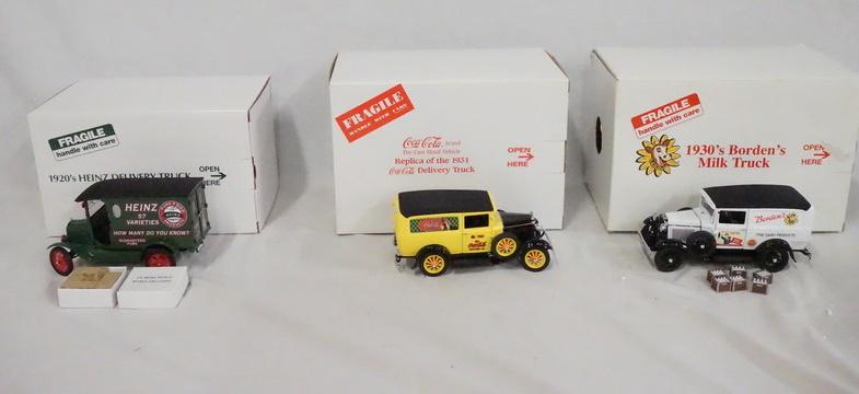 3 DELIVERY TRUCK REPLICAS FROM THE DANBURY MINT (1 of 7)