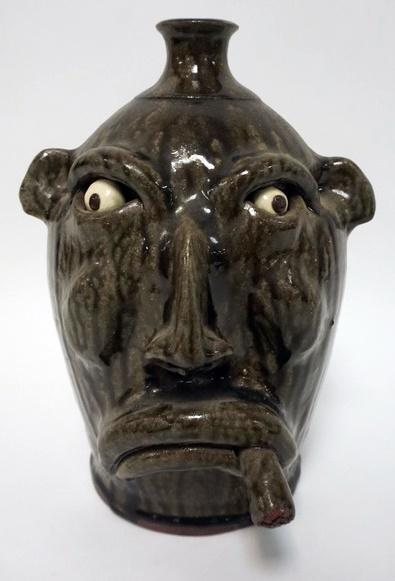 JEFF HANDLING GROTESQUE FACE JUG (1 of 5)