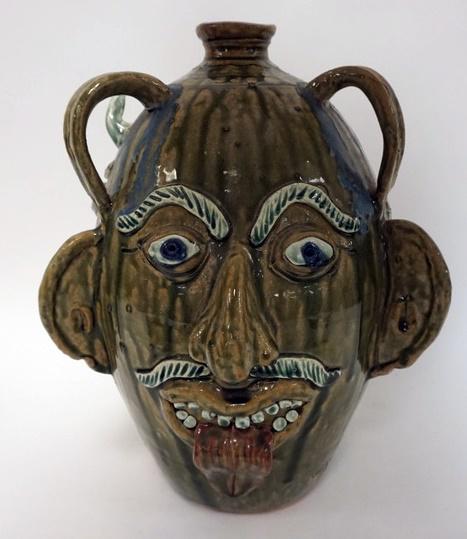 ALBERT HODGE GROTESQUE 3 FACE JUG (1 of 5)