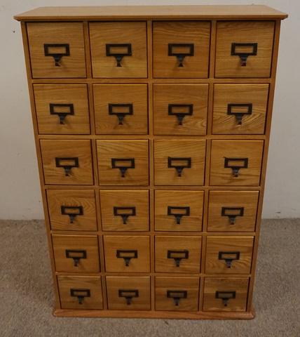 OAK 24 DRAWER CABINET (1 of 2)