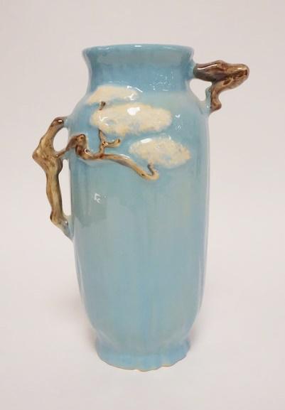 ROSEVILLE BLUE MING VASE (1 of 4)