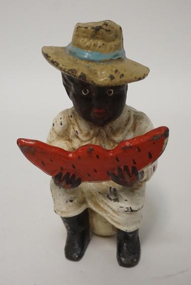 FIGURAL CAST IRON STILL BANK (1 of 3)