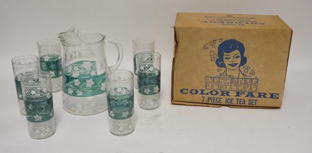 BARLETT COLLINS *COLOR FARE* ICE TEA SET (1 of 4)