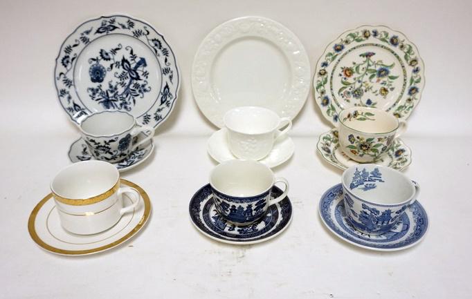 GROUP OF 6 CUP AND SAUCER SETS (1 of 2)