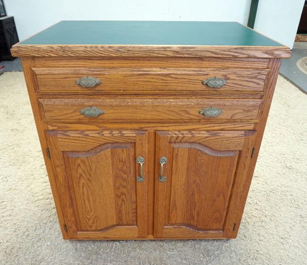 OAK CUSTOM CABINET (1 of 3)