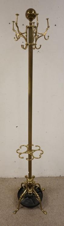 ORNATE BRASS COAT TREE (1 of 4)
