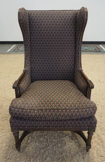 UPHOLSTERED WING BACK ARM CHAIR (1 of 3)