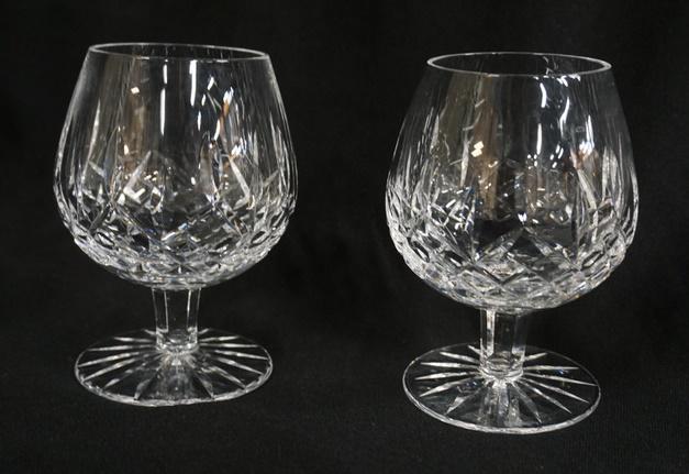 PAIR OF WATERFORD LISMORE SNIFTERS (1 of 1)