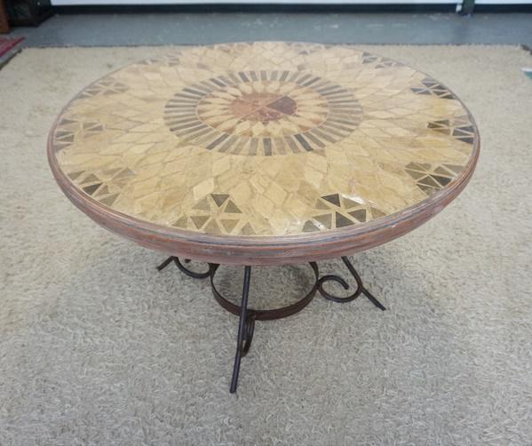 STONE MOSAIC TOP TABLE (1 of 3)