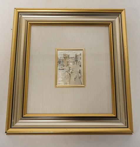 STERLING SILVER FRAMED PLAQUE (1 of 3)