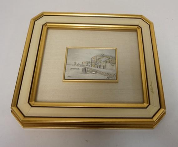 STERLING SILVER FRAMED PLAQUE (1 of 5)