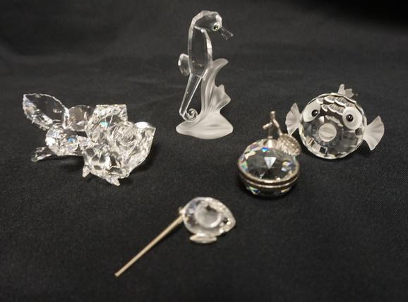 5 SWAROVSKI CRYSTAL FIGURES (1 of 2)