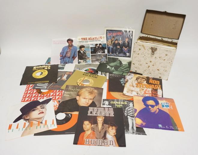 CASE OF 45 RPM RECORDS (1 of 2)