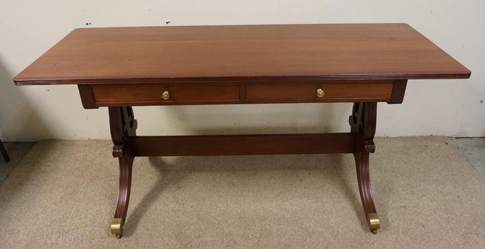 MAHOGANY LIBRARY TABLE (1 of 4)