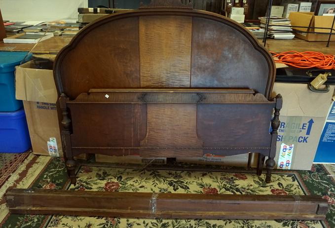 WALNUT FULL SIZED BED (1 of 1)