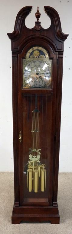 HOWARD MILLER GRANDFATHERS CLOCK: HOWARD MILLER GRANDFATHERS CLOCK, 85 IN HIGH