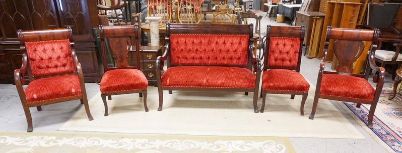 5 PC EMPIRE STYLE PARLOR SET (1 of 3)