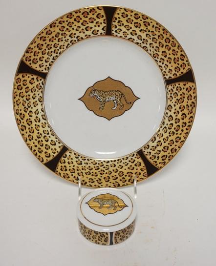 LYNN CHASE AMAZONIAN JAGUAR PLATE & BOX (1 of 4)