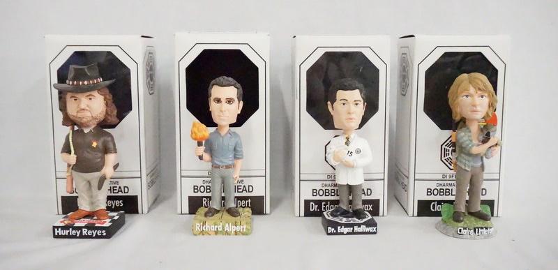 4 LOST DHARMA INITATIVE BOBBLE HEADS (1 of 4)