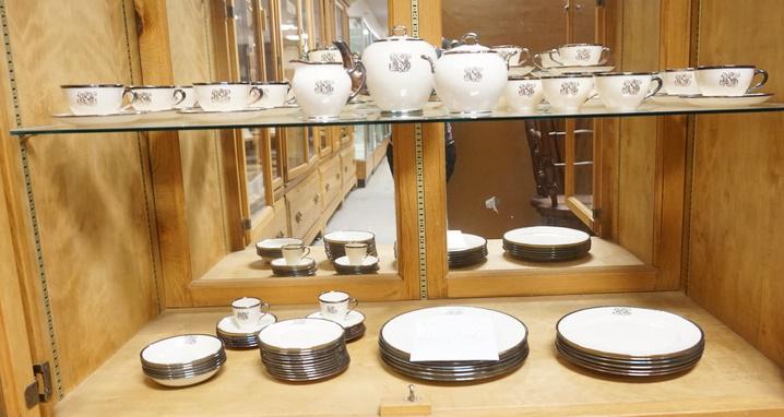 88 PIECE LENOX W/SILVER OVERLAY DINNERWARE (1 of 3)