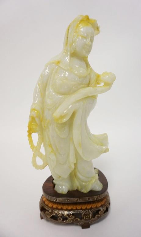 CARVED JADE ASIAN FIGURE (1 of 4)