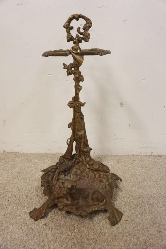 BRASS UMBRELLA & CANE STAND (1 of 3)