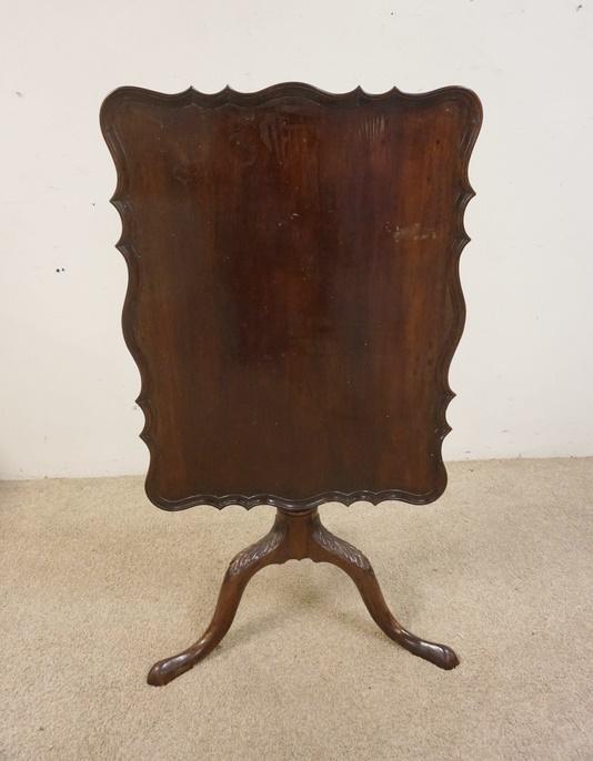 ANTIQUE MAHOGANY TILT TOP TABLE (1 of 5)