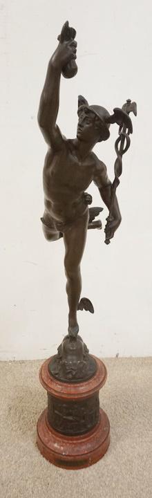 BRONZE SCULPTURE OF FLYING MERCURY (1 of 16)