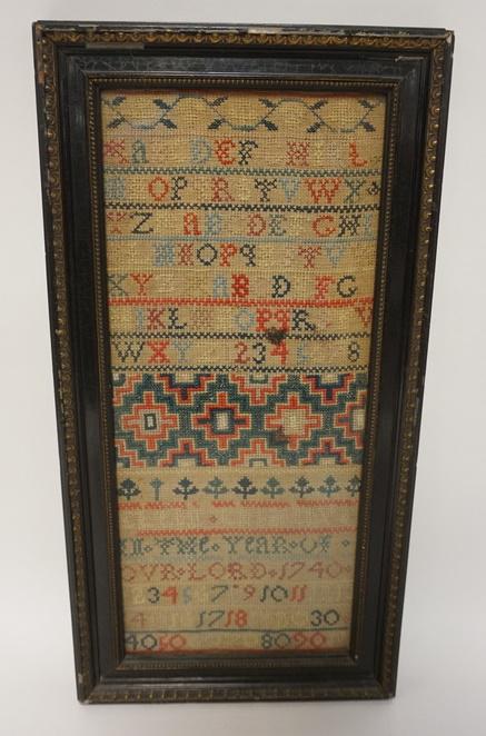1740 FRAMED SAMPLER (1 of 2)