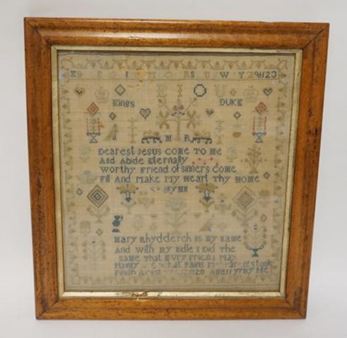 1820 FRAMED SAMPLER (1 of 1)