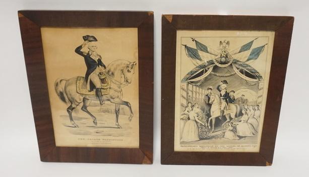 2 N. CURRIER PRINTS, GEORGE WASHINGTON (1 of 3)