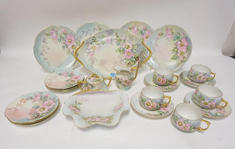 23 PIECE HAND PAINTED CHINA SET (1 of 2)