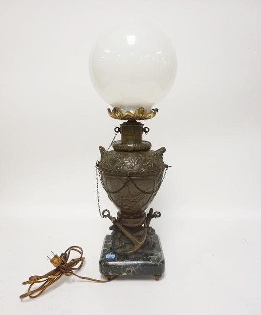 NAUTICAL THEME METAL LAMP (1 of 3)