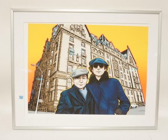 KEVIN STARK LIMITED ED LITHO OF JOHN LENNON & YOKO ONO (1 of 2)