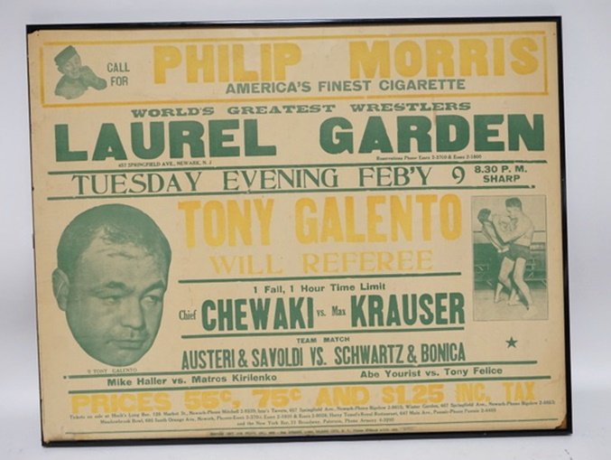 1950'S WRESTLING POSTER (1 of 1)