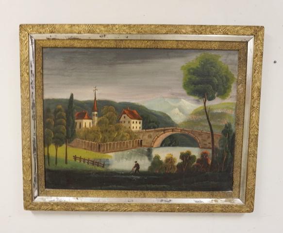 OIL ON MASONITE LANDSCAPE (1 of 2)