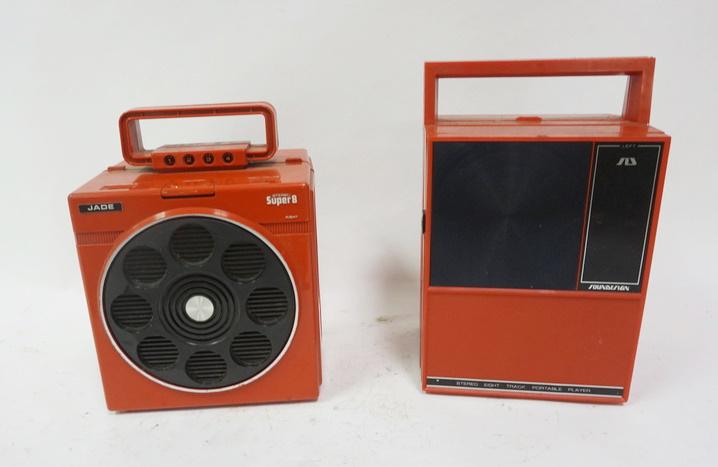 LOT OF 2 VINTAGE 8 TRACK PORTABLE STEREO PLAYERS (1 of 3)