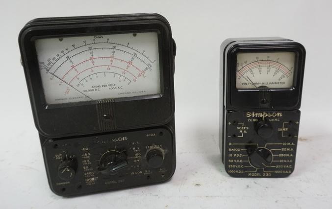 LOT OF 2 SIMPSON METERS (1 of 2)