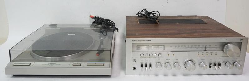 STEREO MCS RECEIVER & PIONEER PL-S30 TURNTABLE (1 of 2)