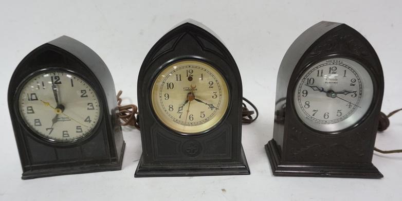 GROUP OF 3 GOTHIC STYLE CLOCKS (1 of 2)