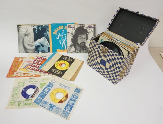 CASE OF 45 RPM RECORDS (1 of 1)