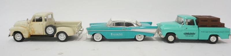 3 MODEL CARS, 2 ARE ADVERTISING BANKS (1 of 2)