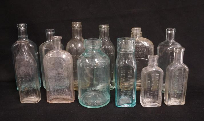 12 ANTIQUE BOTTLES (1 of 3)