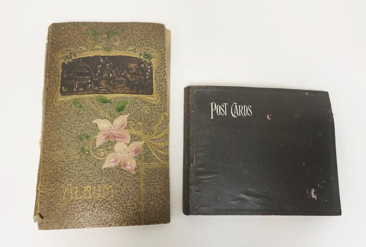 2 OLD POSTCARD ALBUMS (1 of 3)